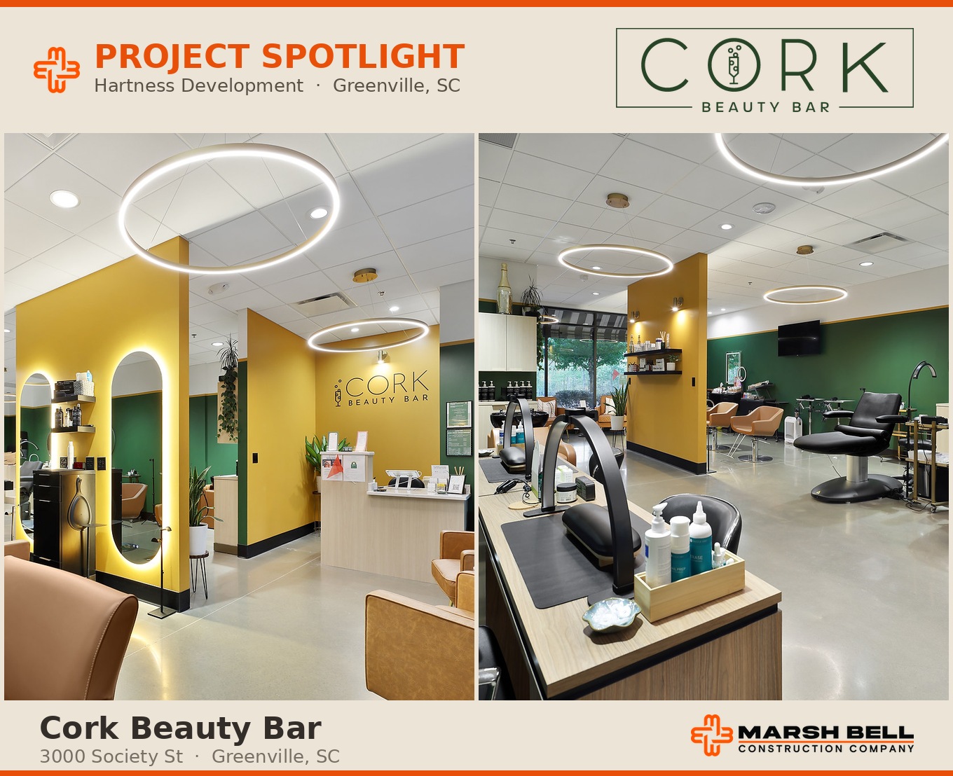 Project Spotlight: Cork Beauty Bar (Hartness Development)