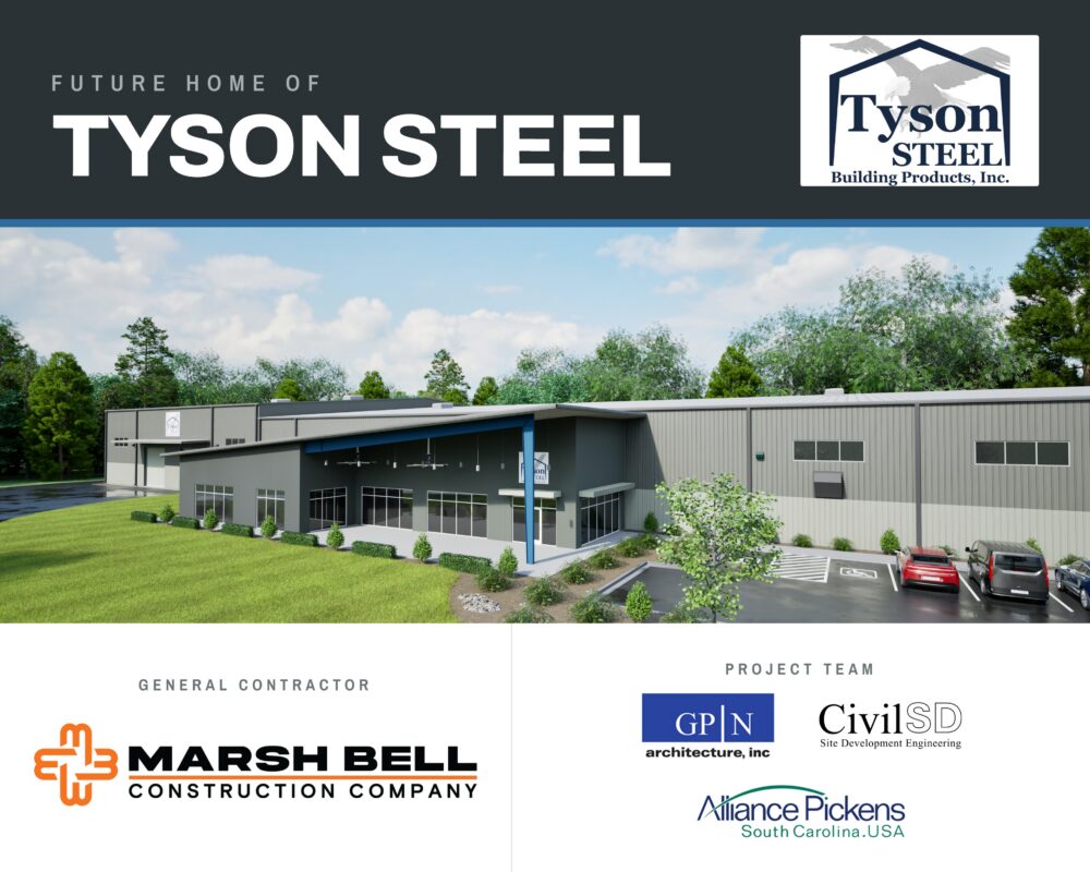 Welcoming Tyson Steel Building Products, Inc. to the Upstate